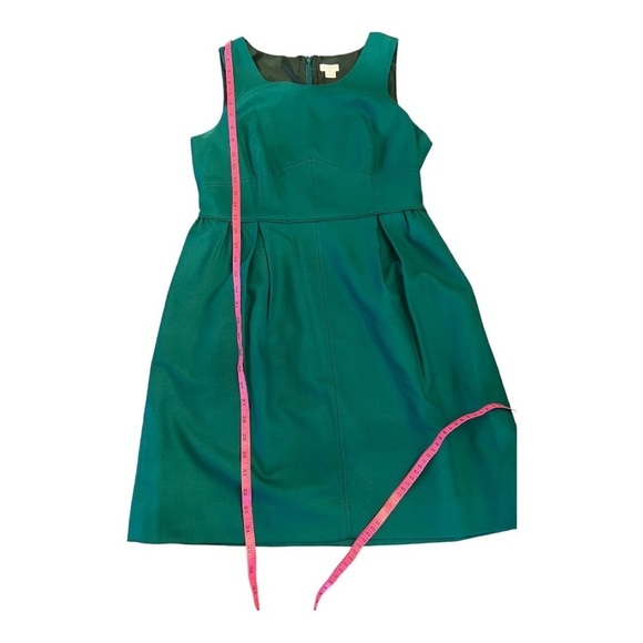 J Crew green sleeveless dress size 10 - Picture 7 of 9